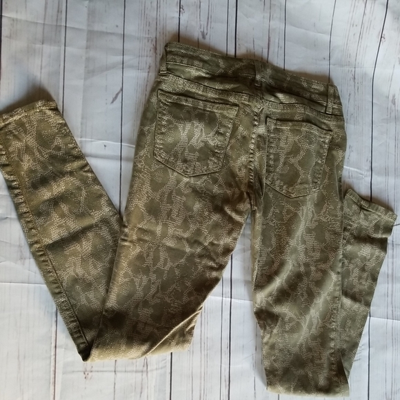 Rich & Skinny snake print python Jean's sz 25 skinny - Picture 3 of 8